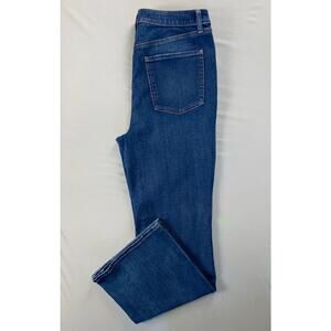 Chico's High Rise Flare Comfort Stretch Denim Jeans. Medium Wash, Women's 12R.